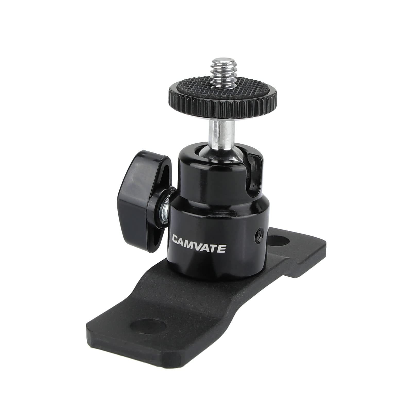 CAMVATE 1/4-20 Ball Head with Bottom Pedestal Mount for Monitor/Surveillance System Support - 2324