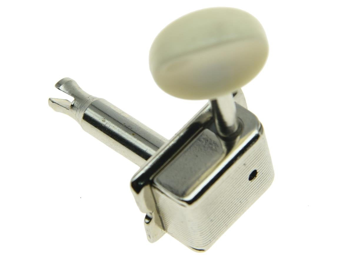 Dopro Nickel With Aged White Lefty Split Shaft Vintage Guitar Tuning Keys Machine Heads For Strat Tele