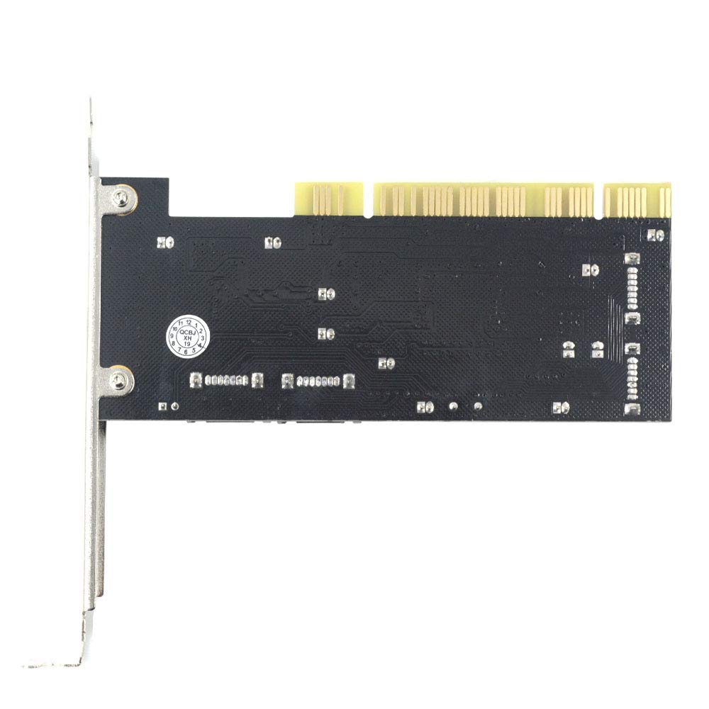 Godshark 4 Ports Pci Sata Raid Controller Internal Expansion Card With 2 Sata Cables, Pci To Sata Adapter Converter For Desktop