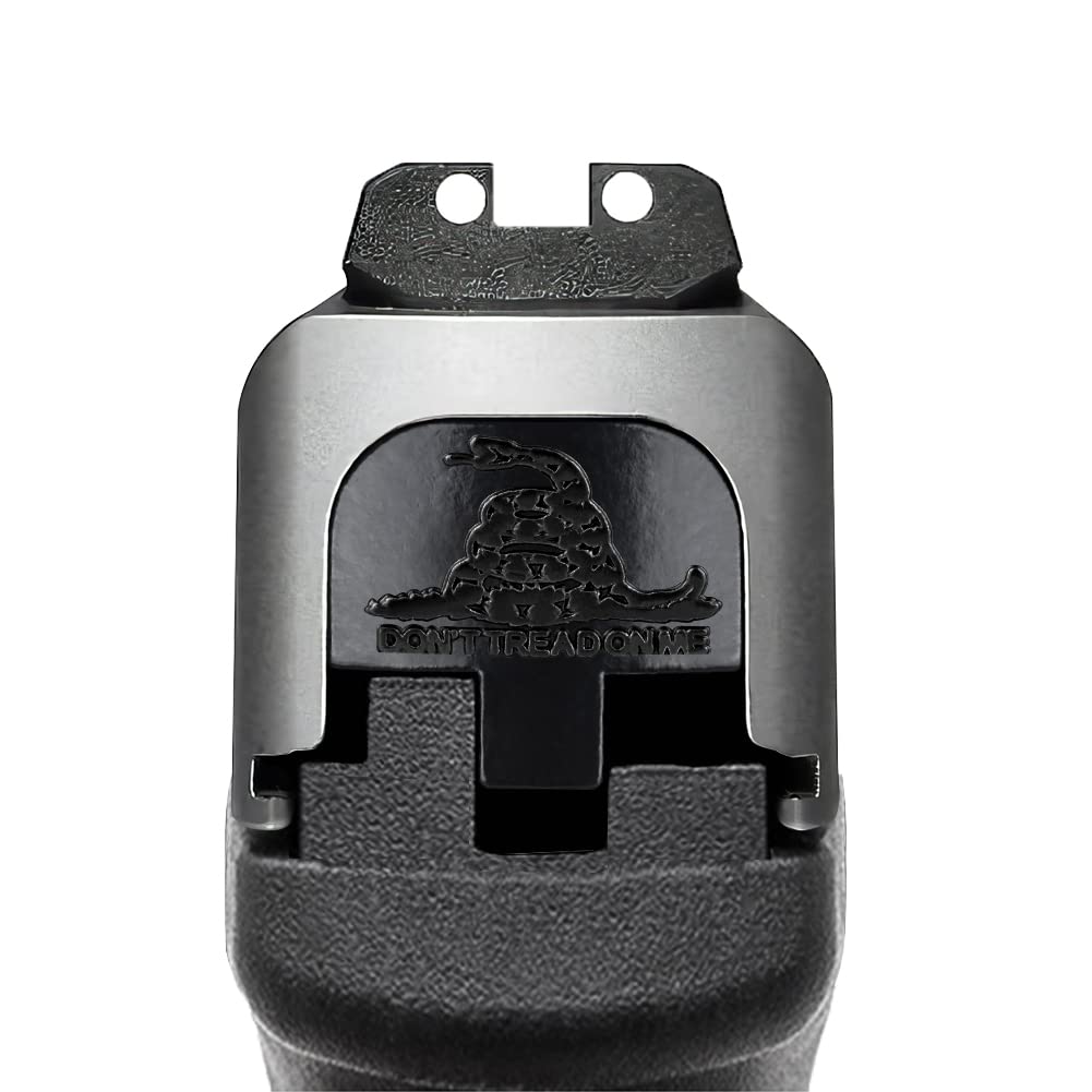 3D Aluminum Rear Cover Slide Back Plate For Smith And Wesson Sd9 Sd9Ve Sd40 Sd40Ve 9Mm/.40 Accessories, Don'T Tread On Me