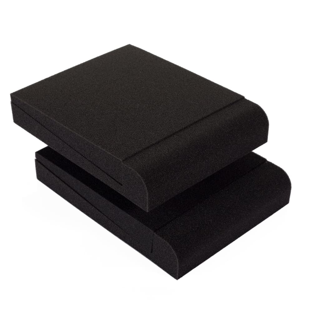 True North Studio Monitor Isolation Pads Pair (6.5 8 Inch Speaker Isolation Pads)   Studio Monitor Pads   Sound Pads   Bookshelf