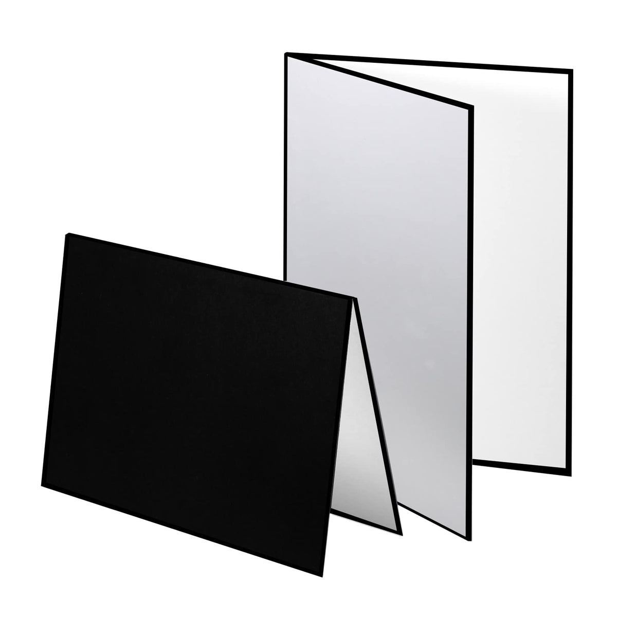 Meking 3 In 1 Photography Reflector Cardboard, 12 X 8 Inch Folding Light Diffuser Board For Still Life, Product And Food Photo S