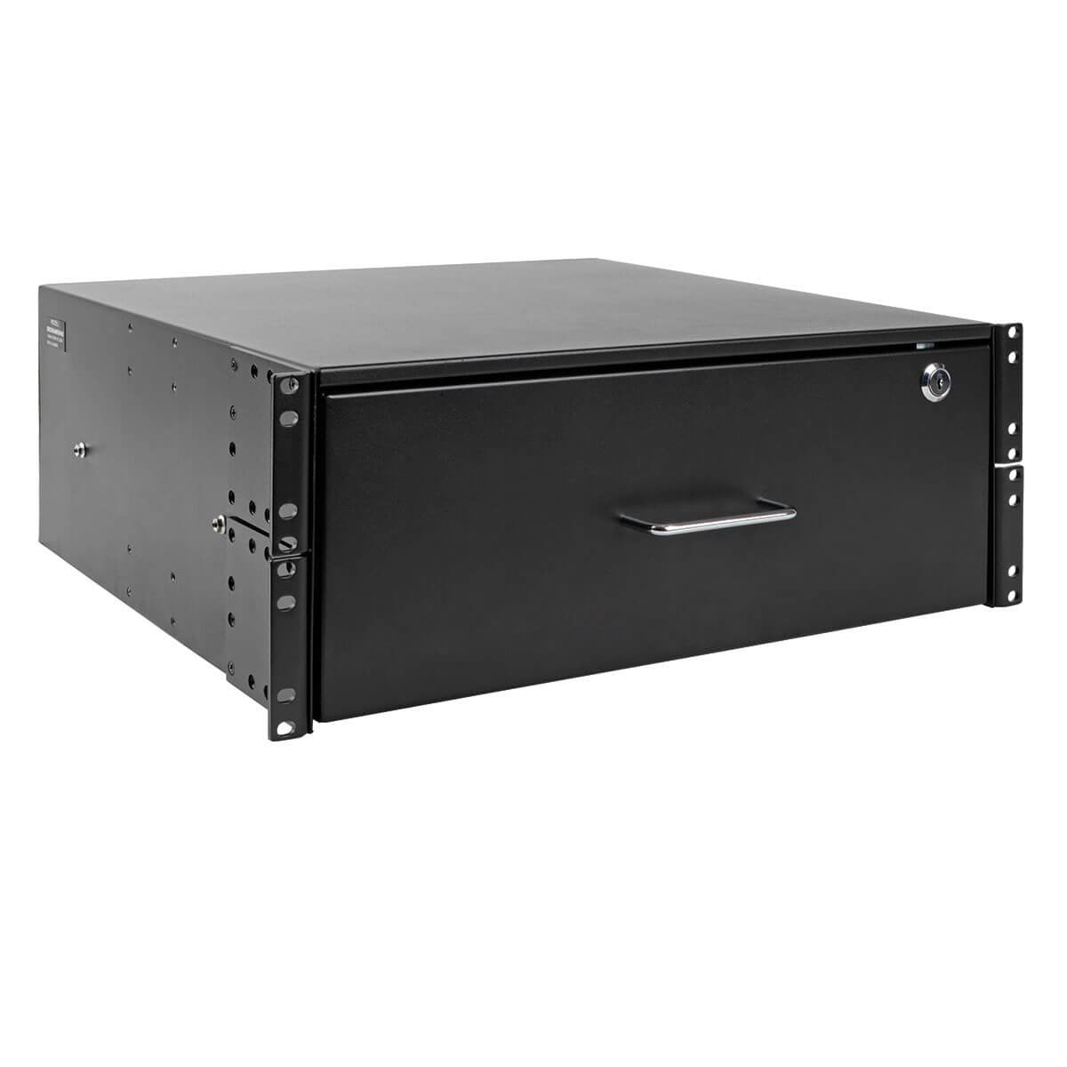 Tripp Lite 4U Locking Rackmount Storage Drawer Rack Enclosures/ Open Frame 2 Post Or 4 Post (Srdrawer4U),Black