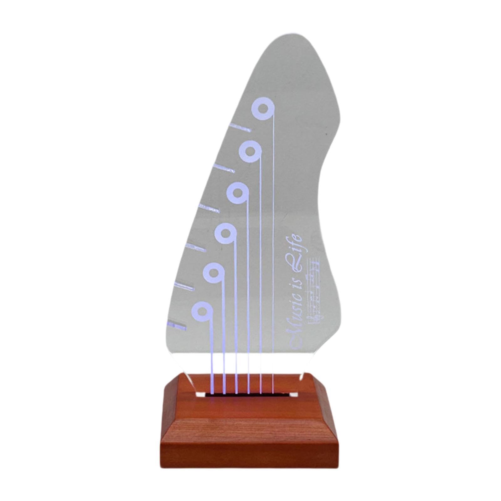 Myaddiction Electric Guitar Pick Holder Guitarists Home Decor Luminous Pick Storage Rack Style D