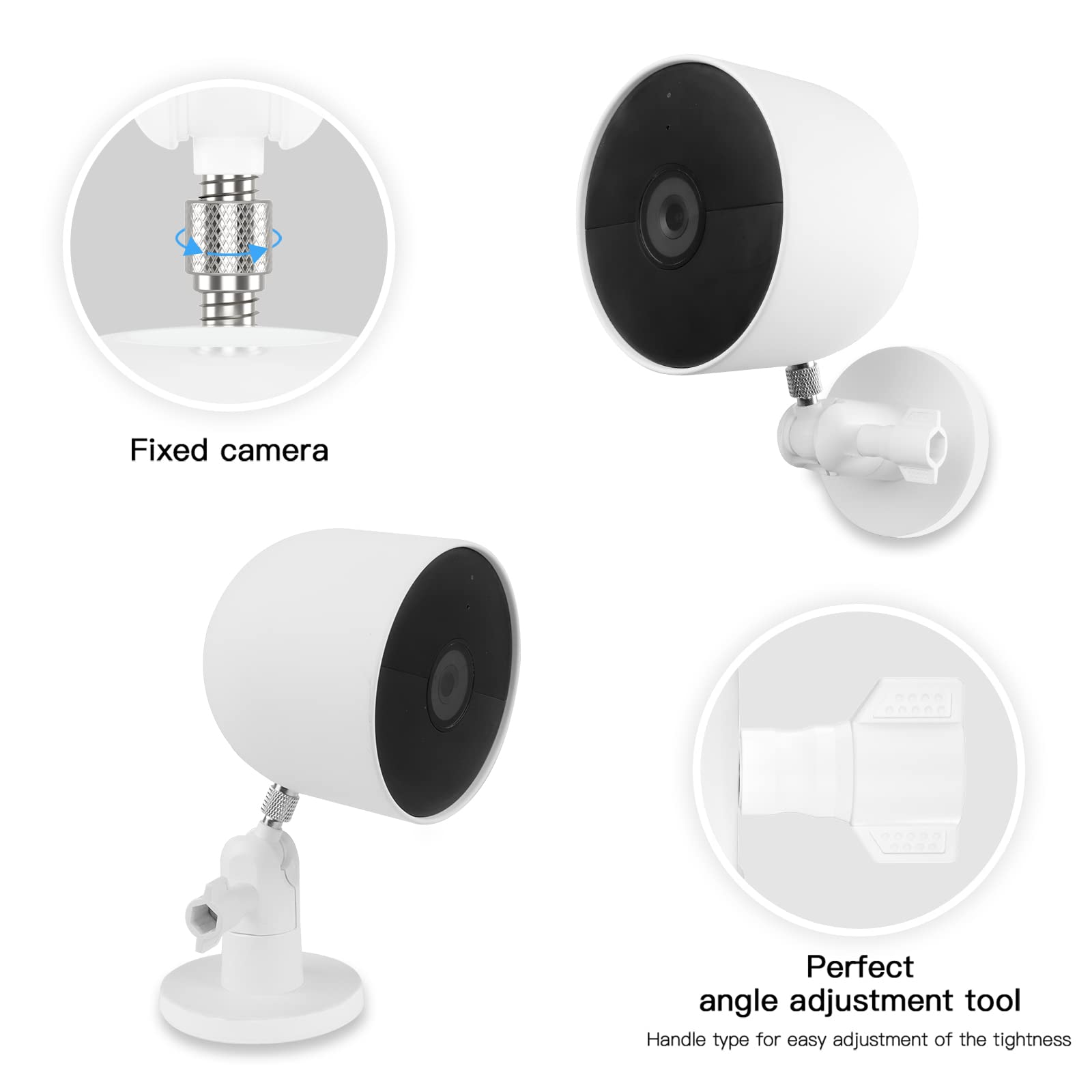 Koroao Wall Mount Magnet Bracket Compatible For Google Nest Cam And Wyze Cam Pan V3 /Wyze Cam V4 Camera (Battery)