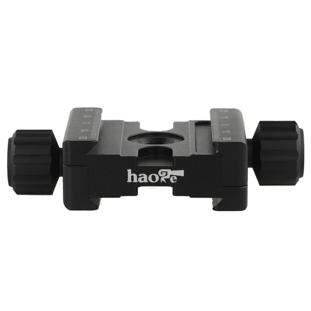 Haoge Cp 50Bii 50Mm Subtend Double Dual Quick Release Clamp For Arca Swiss Rrs Benro Rail Plate Nodal Slide