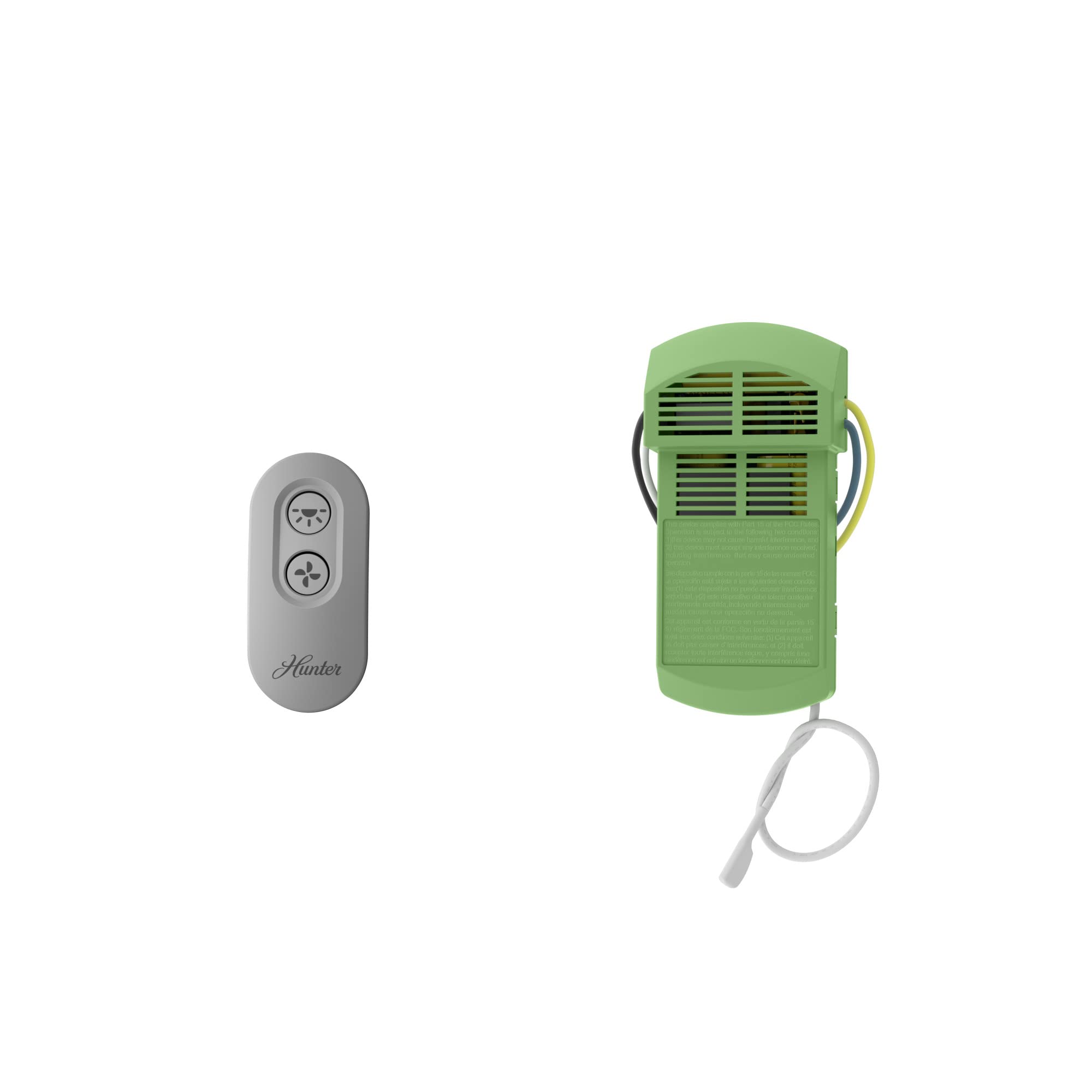 Hunter On-Off Handheld Remote with Receiver, 99772, Dove Grey