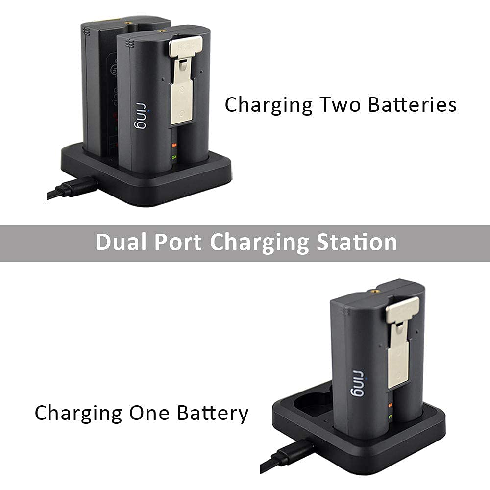 Battery Charger For Ring Rechargeable Battery,Dual Ring Battery Charger Station For Ring Spotlight Cam Battery,Ring Video Doorbe