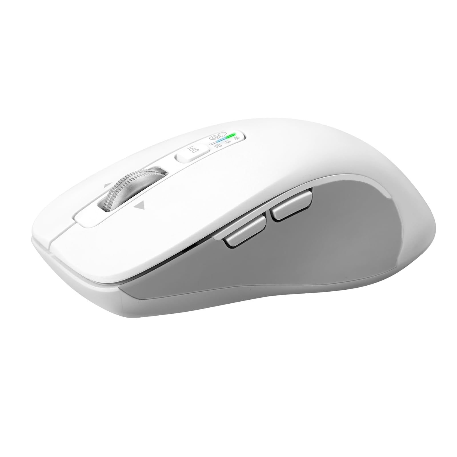 Citlla Wireless Bluetooth Mouse (Usb + Bt1 + Bt2), Full Size Mouse, 4 Way Scrolling, Multi Device Silent Mouse For Computer, Lap
