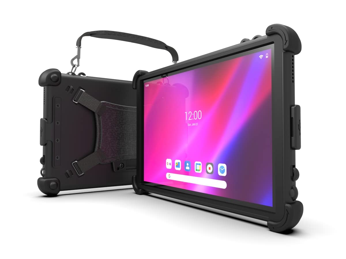 Mobiledemand Ultra Rugged Case For Lenovo Tab K10 Tablet   Heavy Duty Tablet Case   Briefcase Handle, Hand Strap   Shock Absorbi