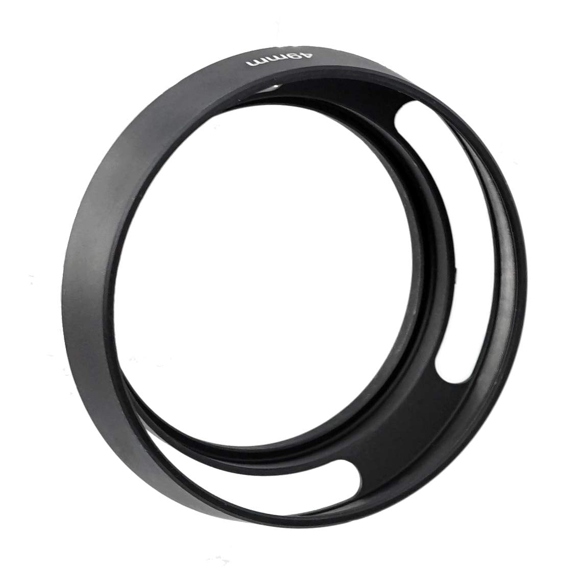 Fotasy 52Mm Metal Curved Lens Hood, 52Mm Vented Hood, 52Mm Lens Hood For Fuji Leica Leitz Panasonic Olympus Panasonic Sony Lens,
