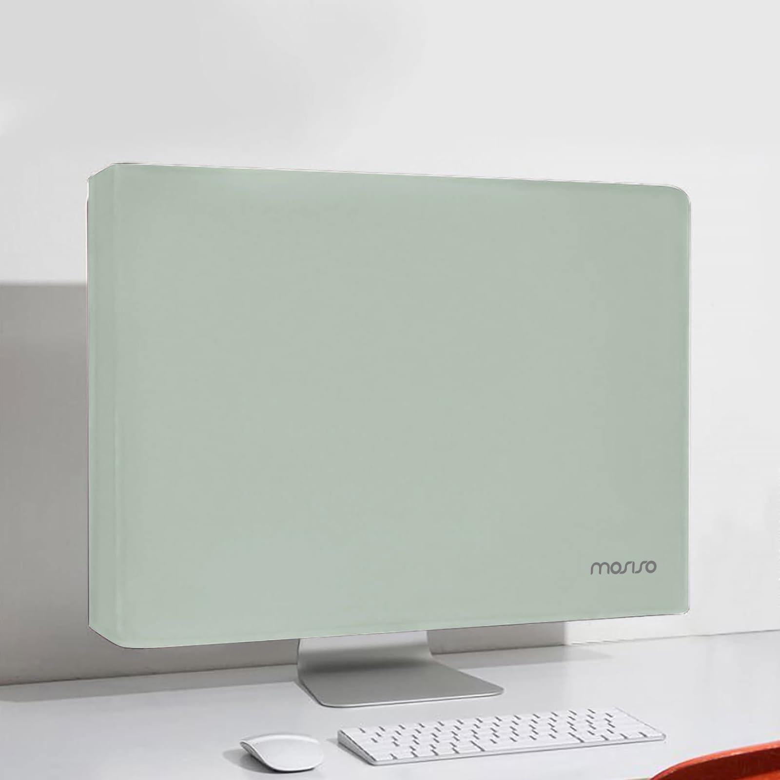 Mosiso Monitor Dust Cover 22, 23, 24, 25 Inch Anti Static Dustproof Lcd/Led/Hd Panel Case Computer Screen Protective Sleeve Compatible With Imac 24 Inch, 22 25 Inch Pc, Desktop And Tv, Antique Green