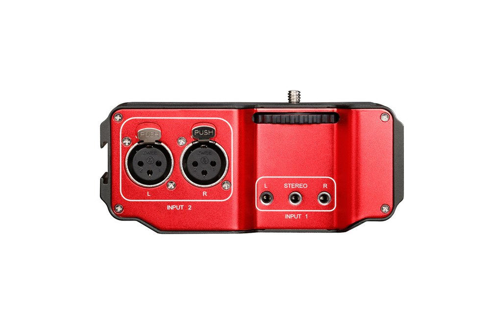 Saramonic Sr-Pax2 Audio Adapter For Mirrorless, Dslr & Black Magic Pocket Cameras (Red/Black)