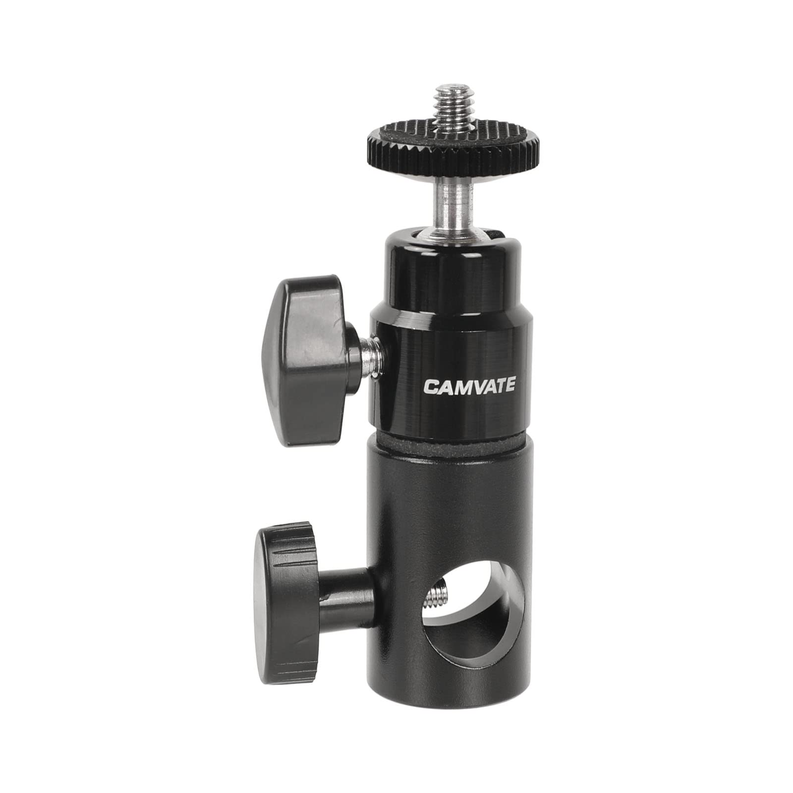 CAMVATE Light Stand Mount Articulated 1/4-20 Mini Ball Head for Monitor/LED light - 1952