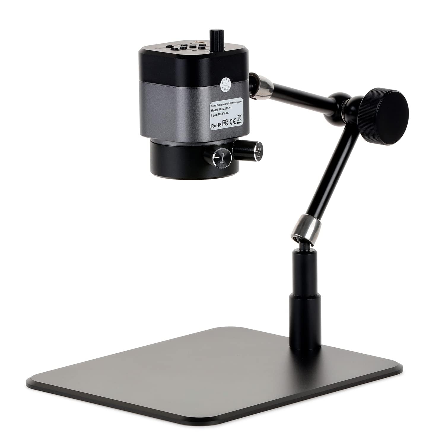 Amscope Uhm210 Series 1080P 2.0Mp Hdmi Digital Microscope On 11'' Articulating Arm