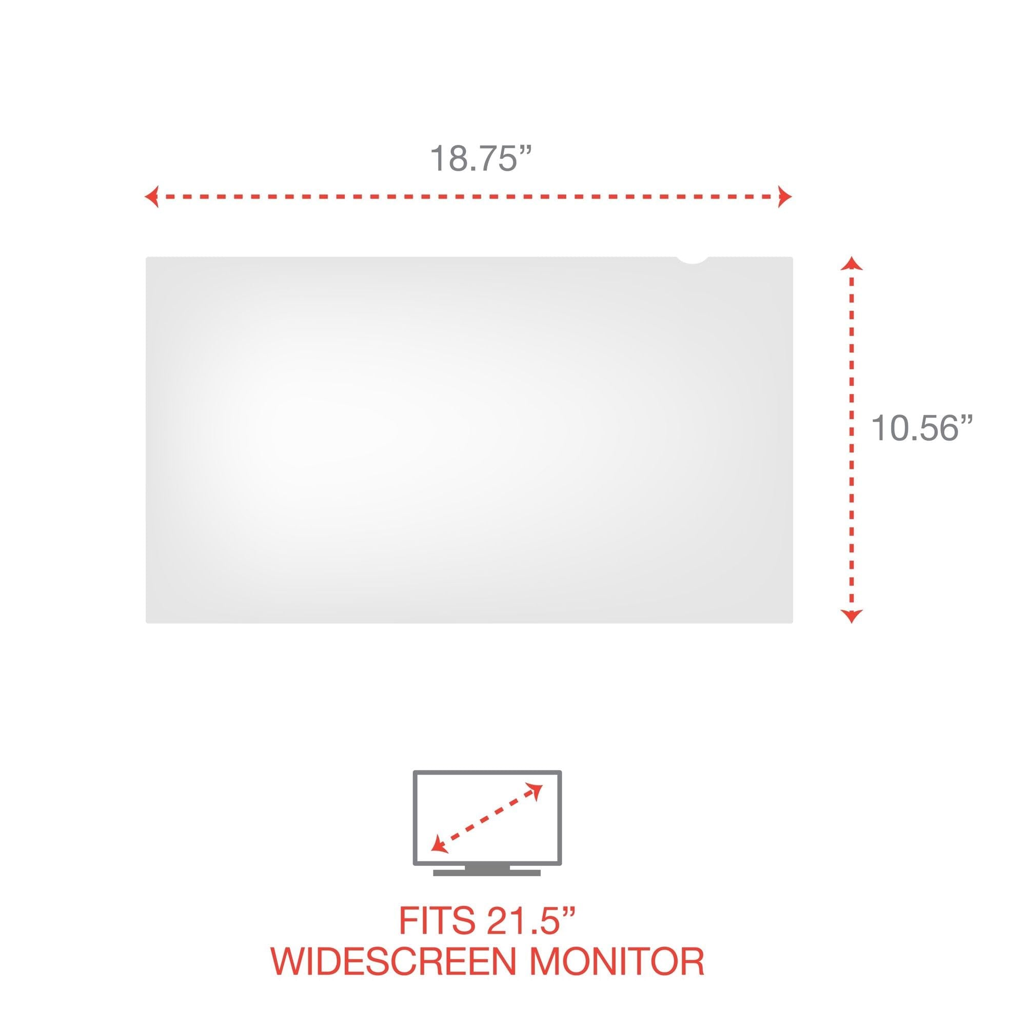 Innovera Blackout Privacy Filter For 21.5'' Widescreen Flat Panel Monitor, 16:9 Aspect Ratio