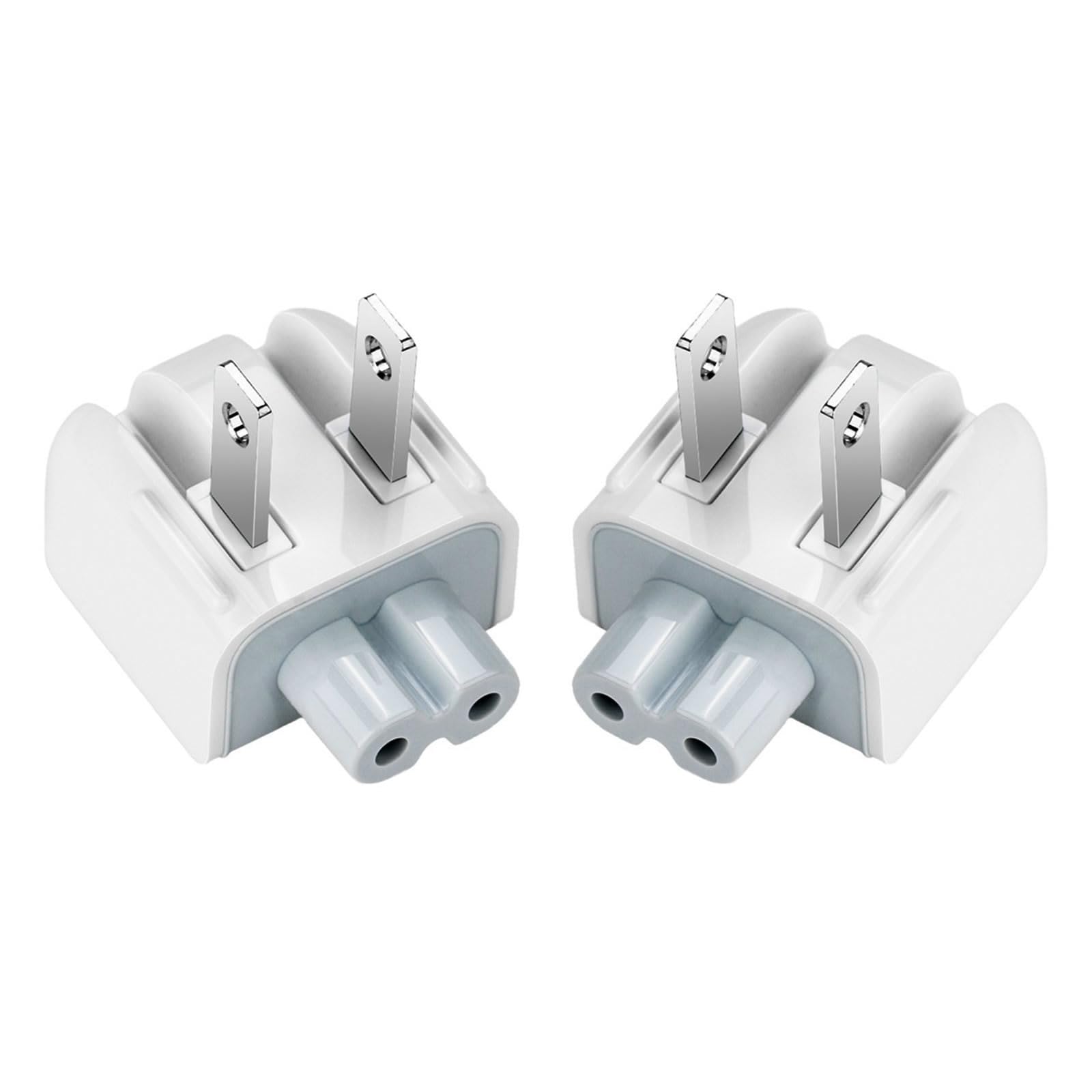 Beyee Ac Power Adapter Wall Folding Plug Duck Head,Us Standard Plug Duck Head Compatible With Mabook Pro Air/Maci Book/Phone/Pod Ac Power Adapter (2  Pack)