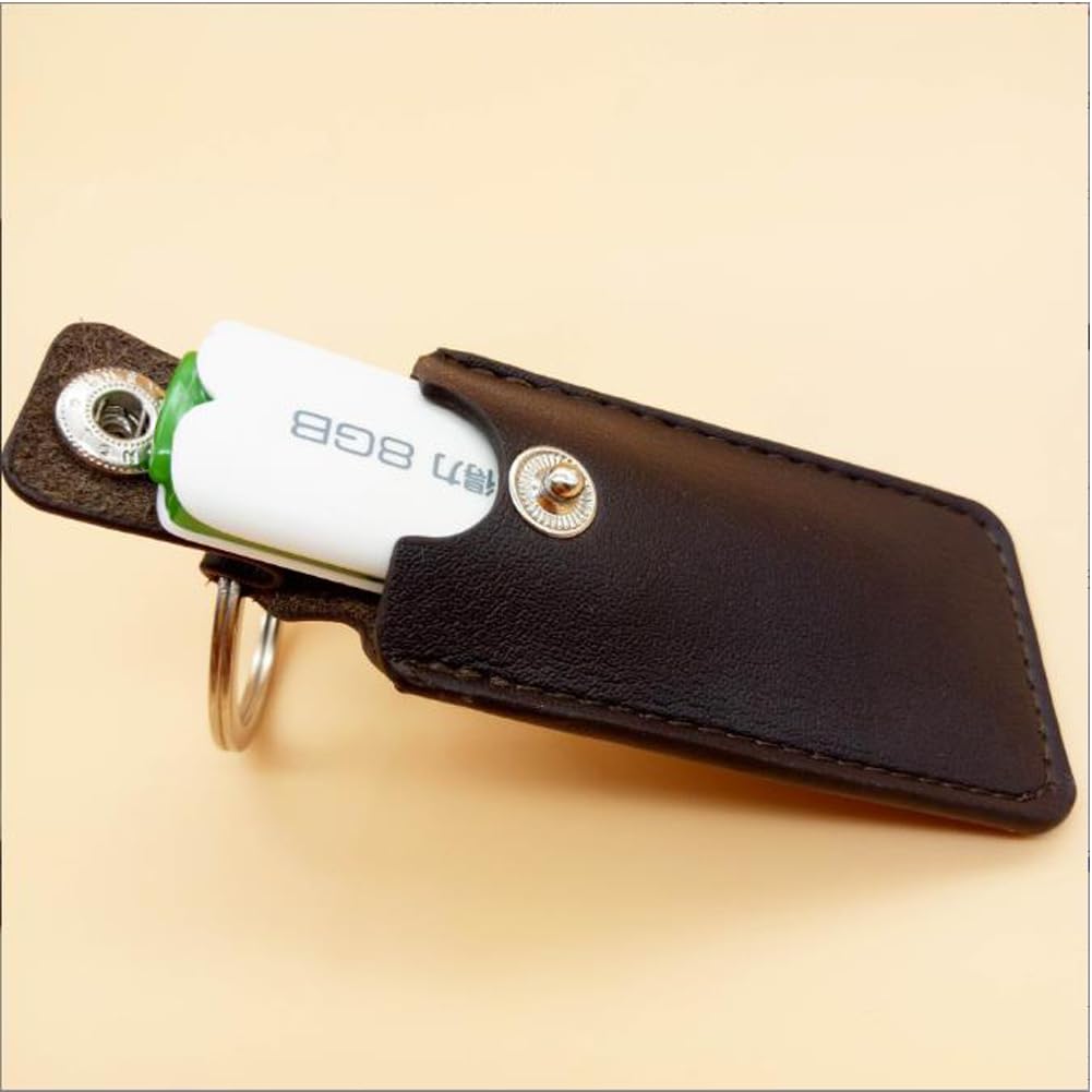 Qiaotlb 2Pcs Leather Usb Storage Case Usb Flash Drive Leather Cover For Usb Flash Drive Leather Case For Usb Drive Flash Drive H