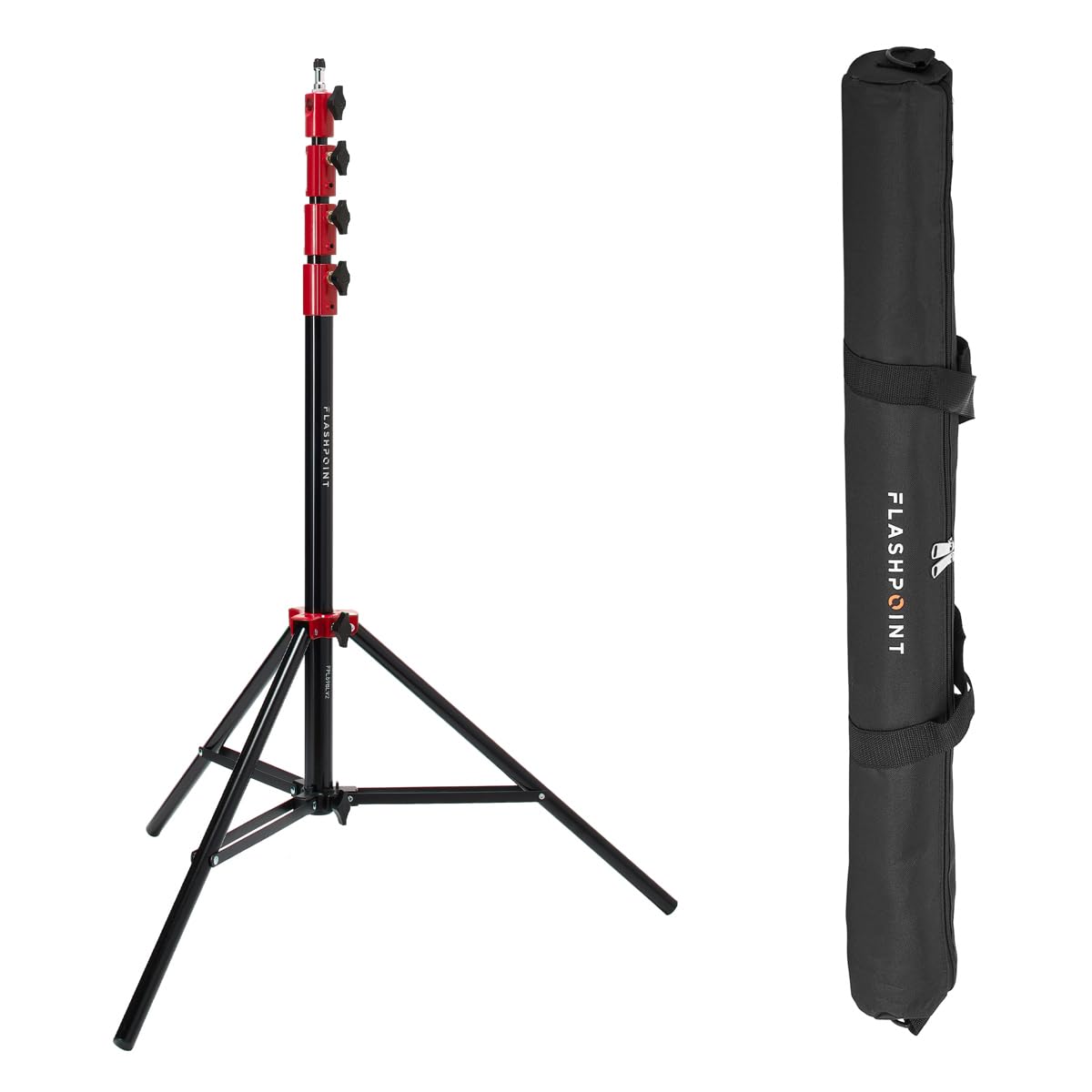 Flashpoint Pro Air-Cushioned Heavy-Duty Light Stand (Red, 9.5 )