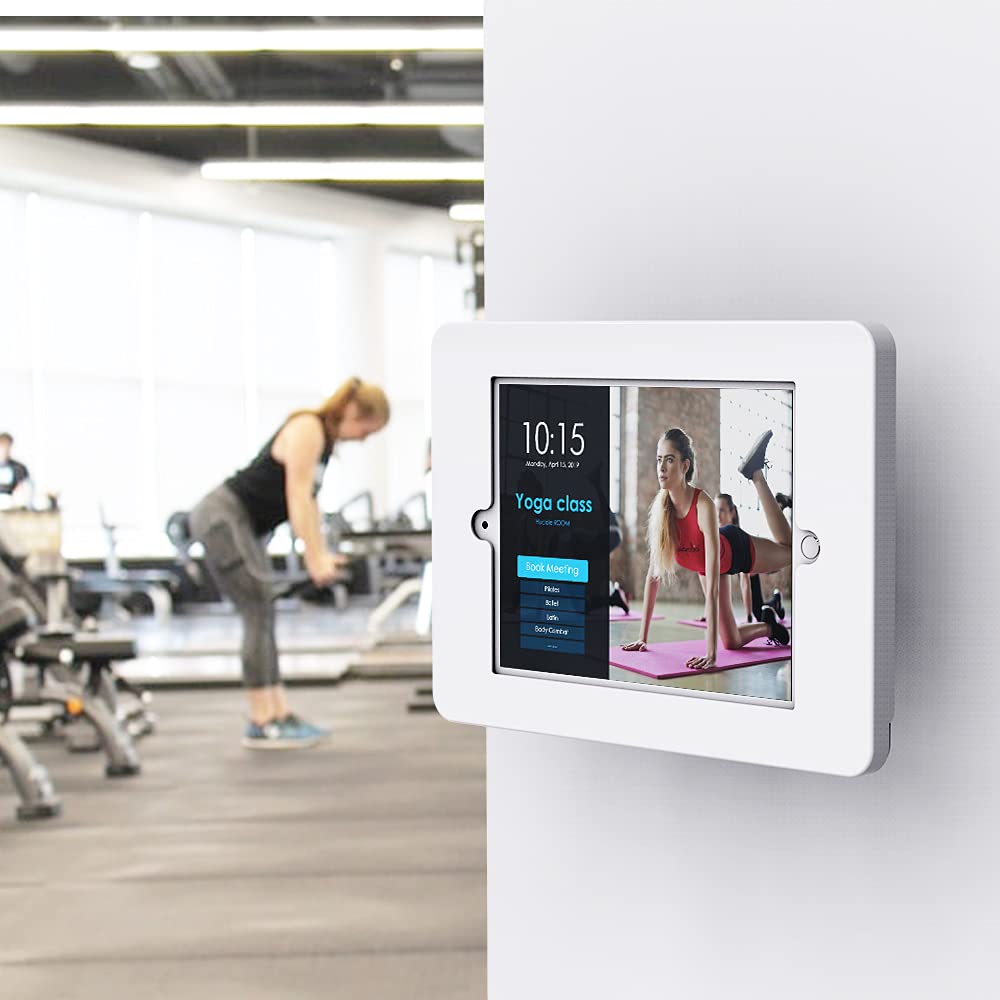 Beelta Tablet Wall Mount Compatible With 10.2 Inch Ipad 7 8 9 Swivel Base, Key Lock, All Metal   Bsw101T