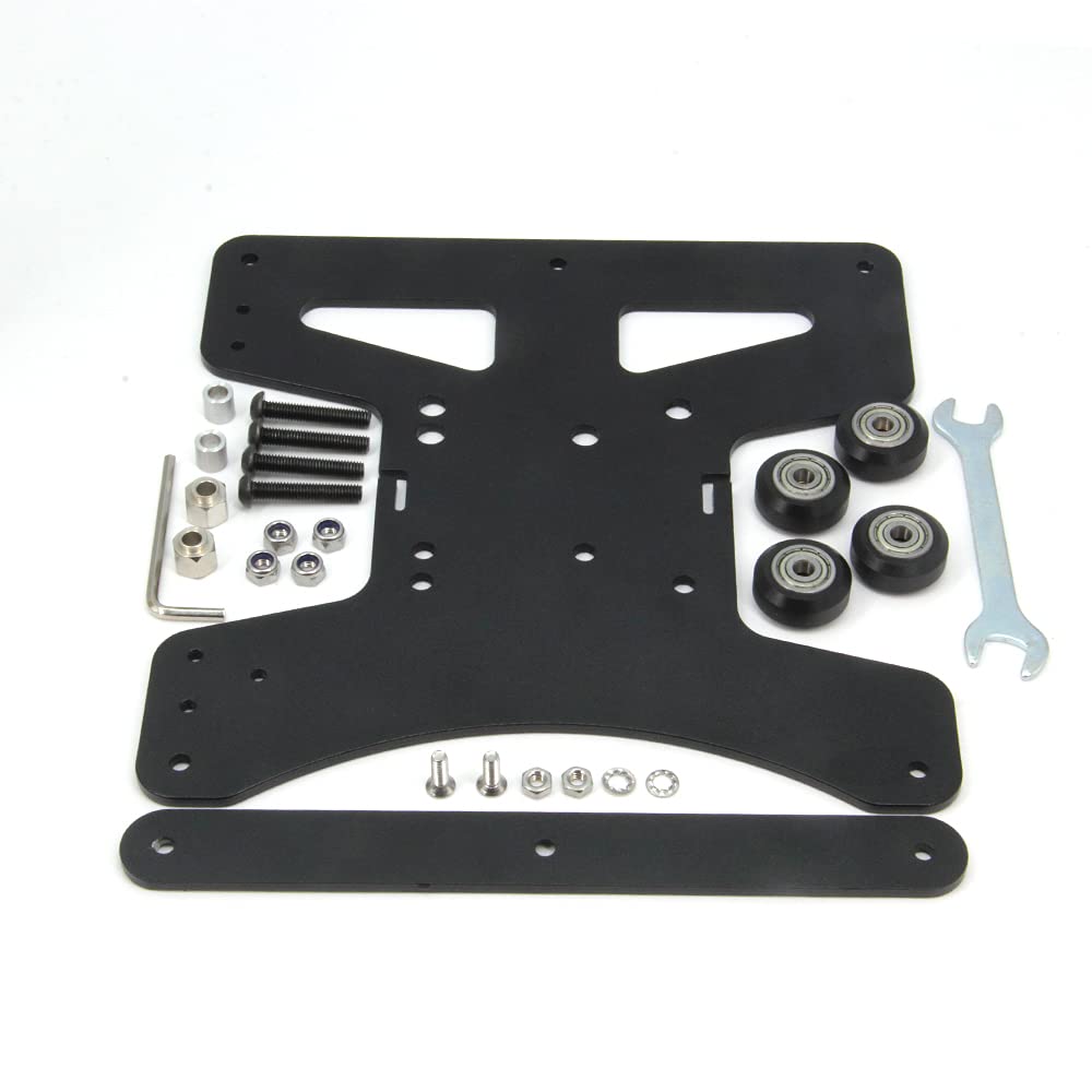 Zeberoxyz Upgrade Modular Y Carriage Plate Kit 190Mmx190Mmx3.5Mm/7.5X7.5X0.14Inch For 2040 V Groove Aluminum Profile For Ender 3