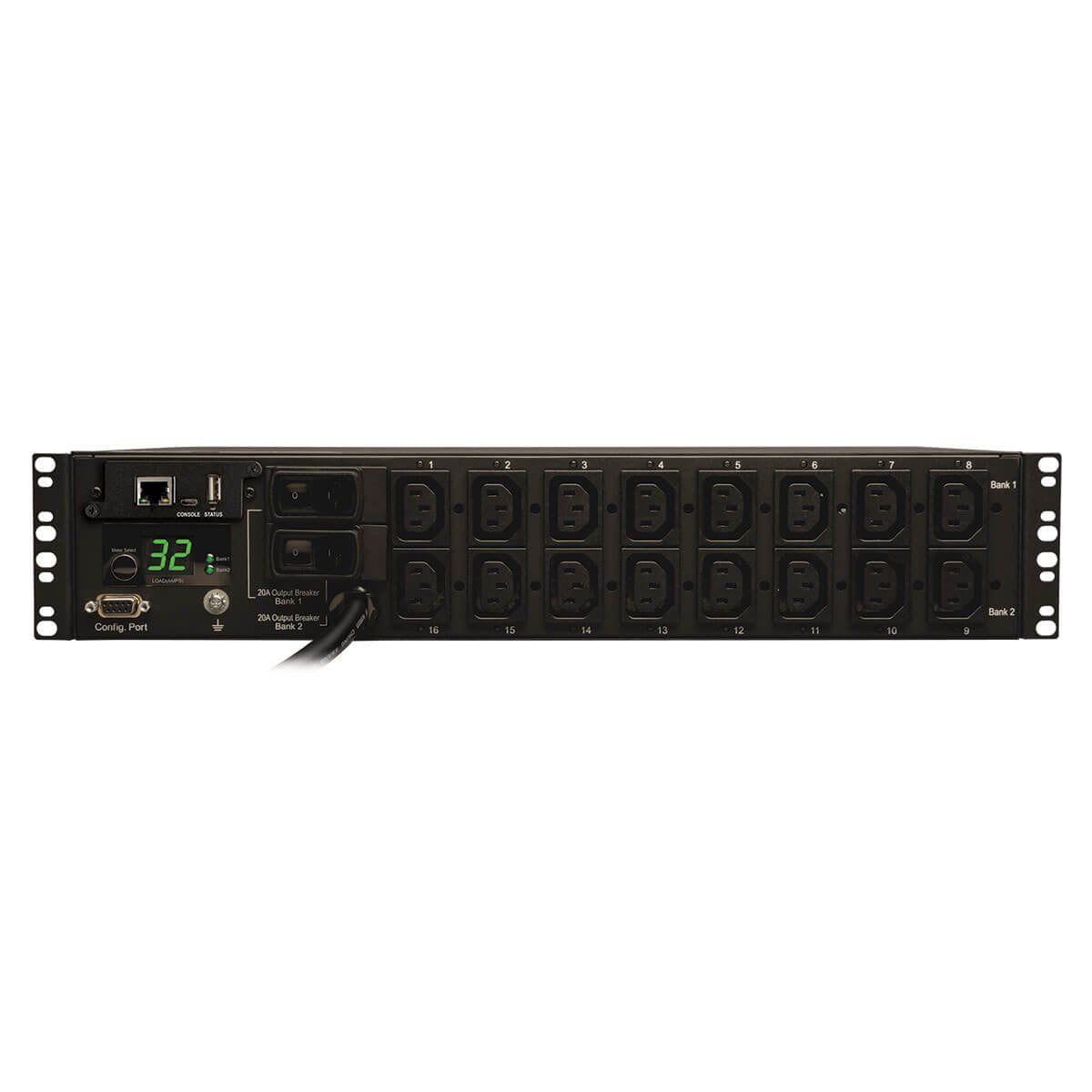 Tripp Lite Switched Pdu, 7.4Kw Single Phase, 230V, 16 Outlets (C13), Iec 309 32A Blue, 12Ft. Cord, 2U Rack Mount Power, Taa (Pdu