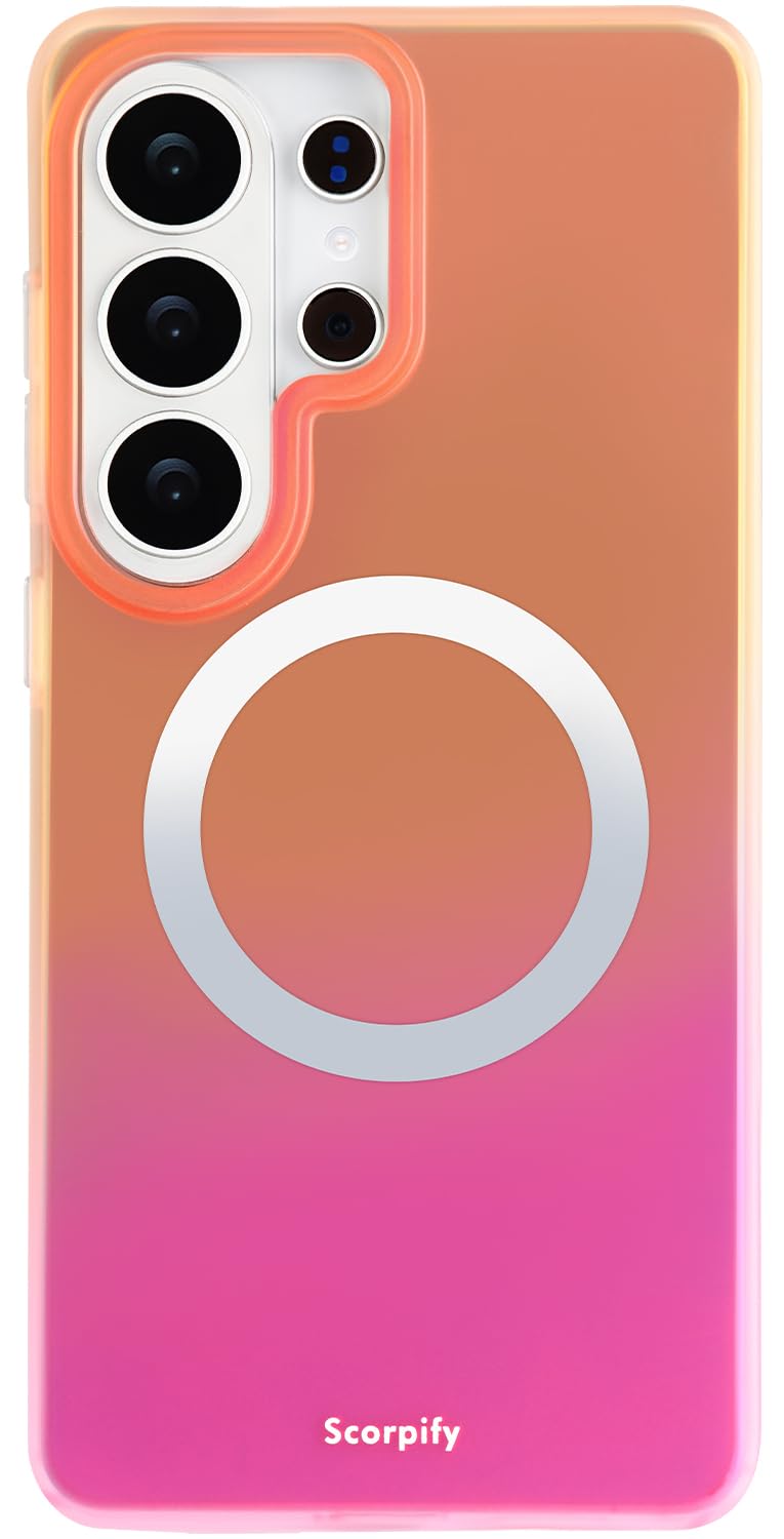 SCORPIFY Compatible with Samsung Galaxy S26 Ultra Case [Compatible with MagSafe] with Cosmic Radiance, Gradient Matte Cute Magne