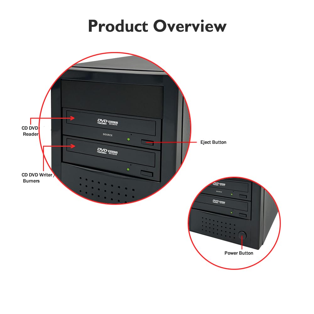 Plexcopier Autodupe Easy To Use Standalone 24X 1 To 1 Cd Dvd Burner Writer Drive Duplicator Tower