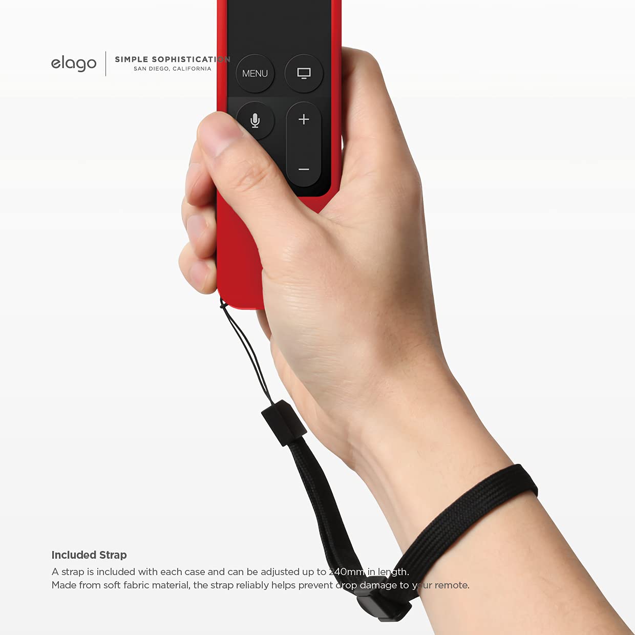 Elago R1 Silicone Case Compatible With Apple Tv 4K 4Th And 5Th Generation Siri Remote Control   Red