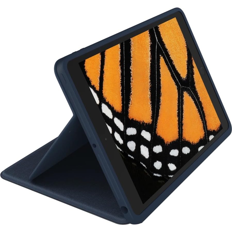 Logitech Rugged Combo 3 Rugged Keyboard/Cover Case Apple Ipad (8Th Generation), Ipad (7Th Generation) Tablet   Blue