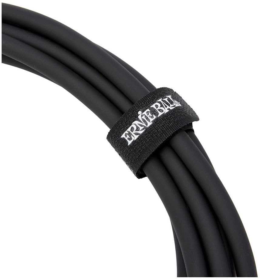 Ernie Ball Instrument Cable, Straight/Straight, 10Ft, Black (P06048)