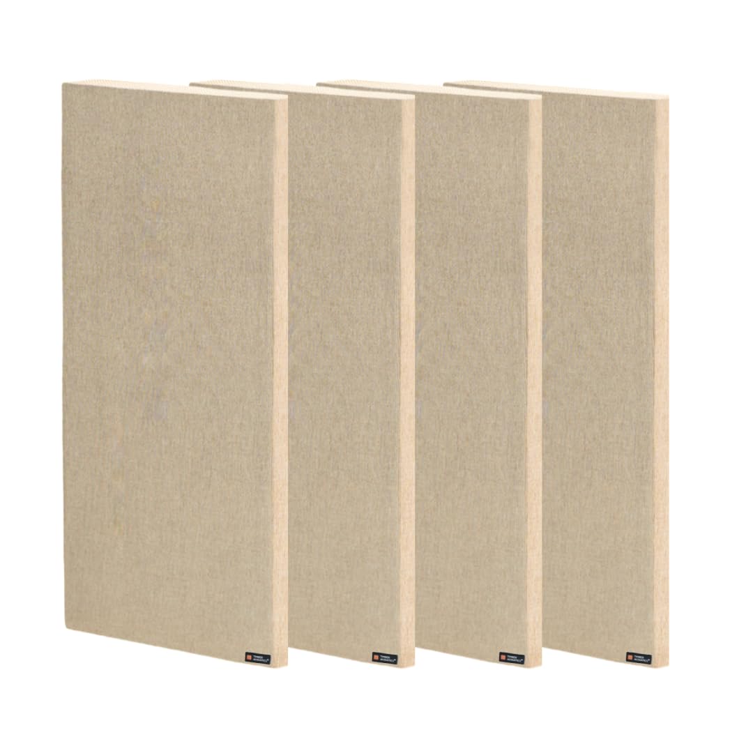 Timber Acoustics | Sound Absorption Panels | Rockwool | PineWood | Room Acoustics & Soundproofing | 2 X 4 X 1Inch [Set Of 4] Nrc