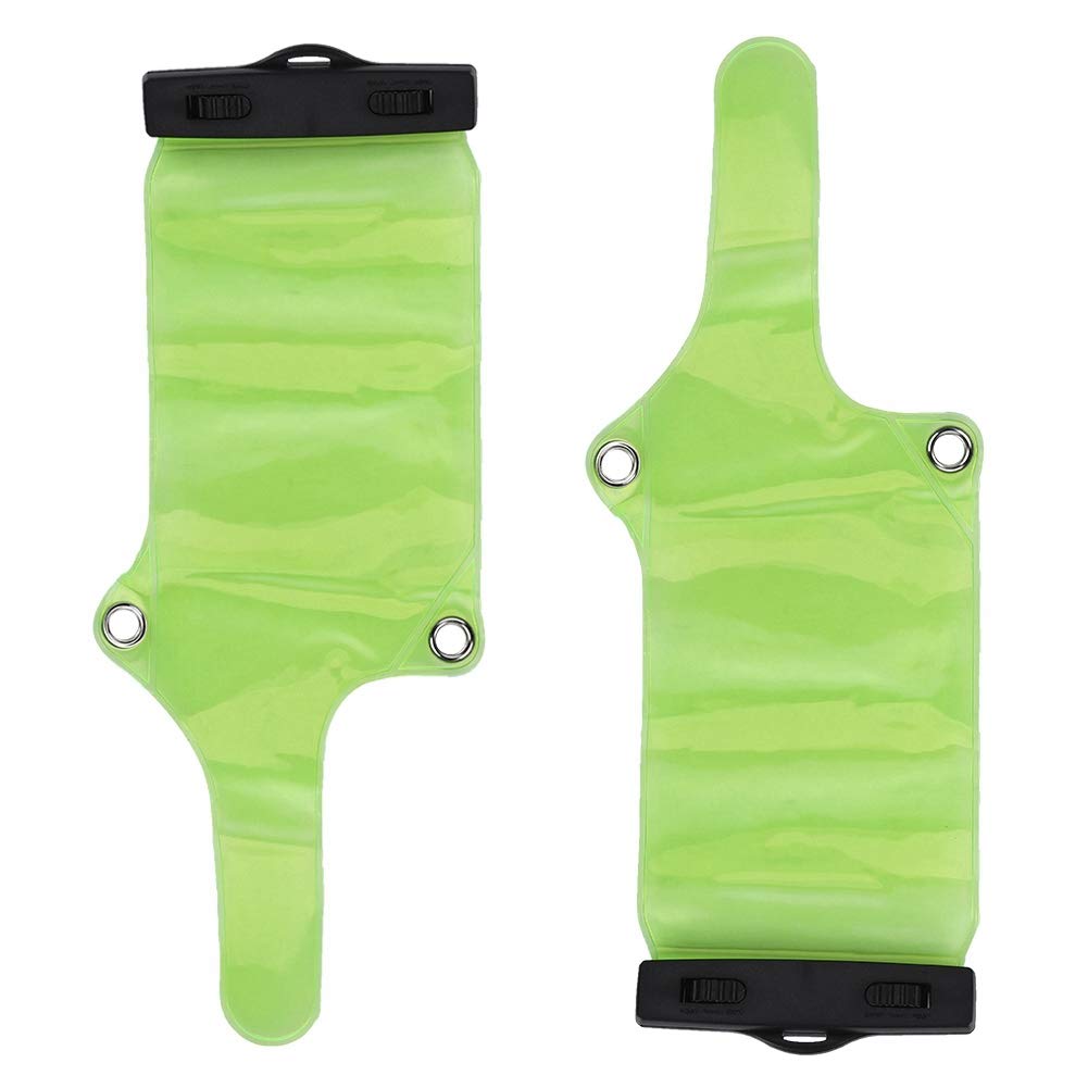 Portable Radio Waterproof Case, Pvc Two Way Radio Holder With High Strength Abs Clip Adjustable Elastic Band Rainproof Bag Walki