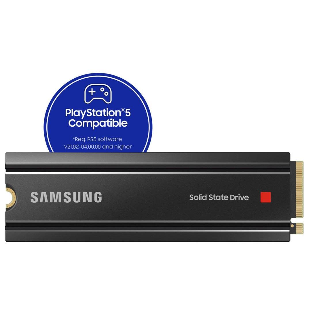 Samsung 980 Pro Ssd With Heatsink 1Tb Pcie Gen 4 Nvme M.2 Internal Solid State Hard Drive, Heat Control, Max Speed, Ps5 Compatib