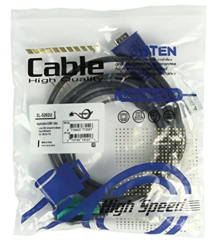Aten 6 Usb Kvm Cable - Sphd15 To Vga & Usb A