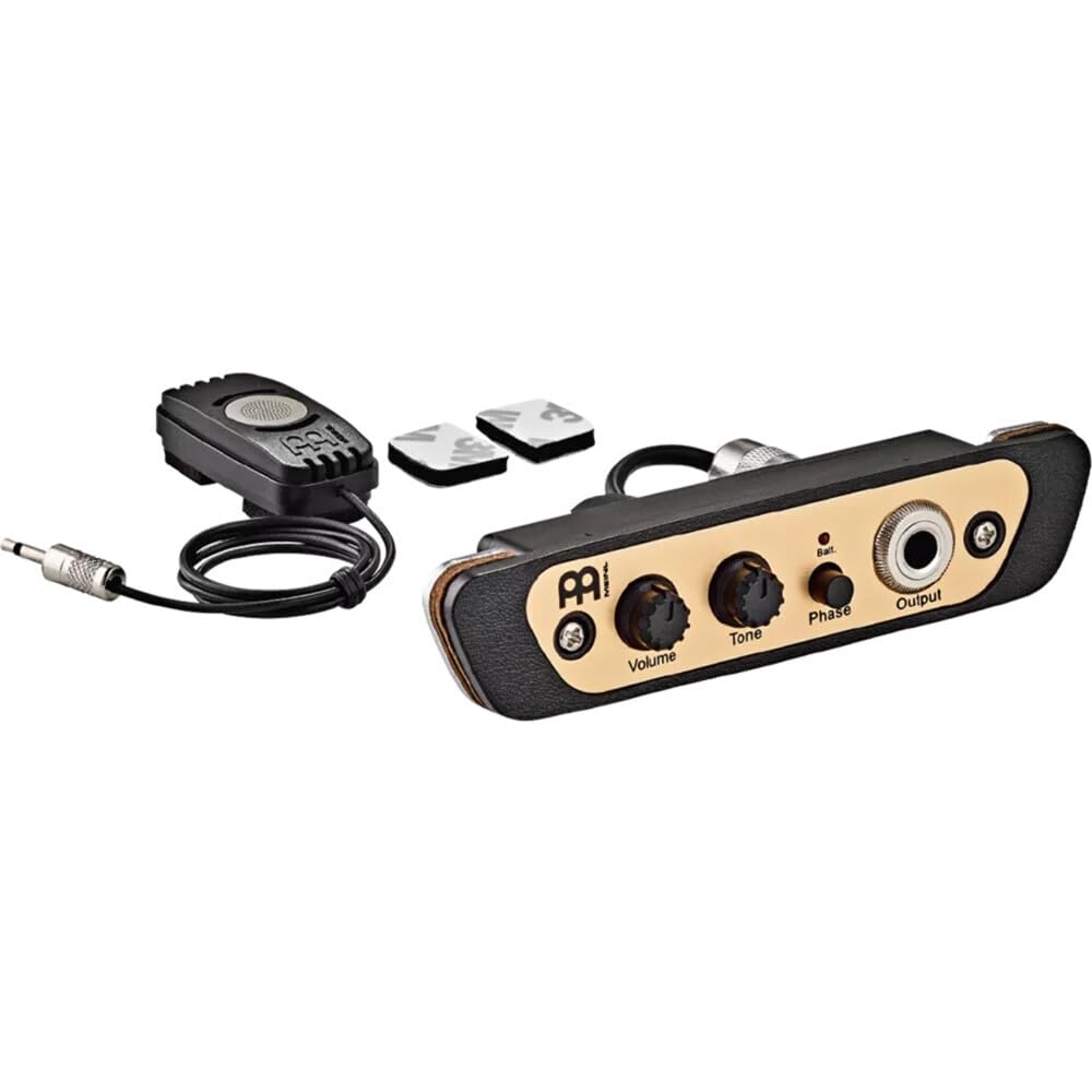Meinl Percussion Cajon Box Drum Preamp/Pickup For Most Common Models, Eliminate Mic Stands And Get Crystal Clear Sounds, 2 Year Warranty (Pa Caj)