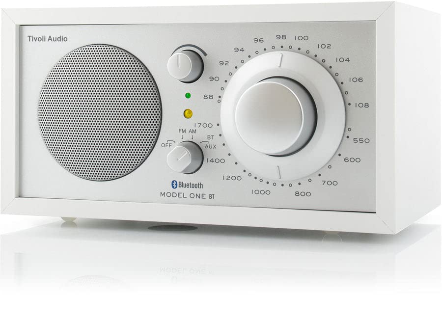 Tivoli Audio Model One Bluetooth Am/Fm Radio (White/Silver)