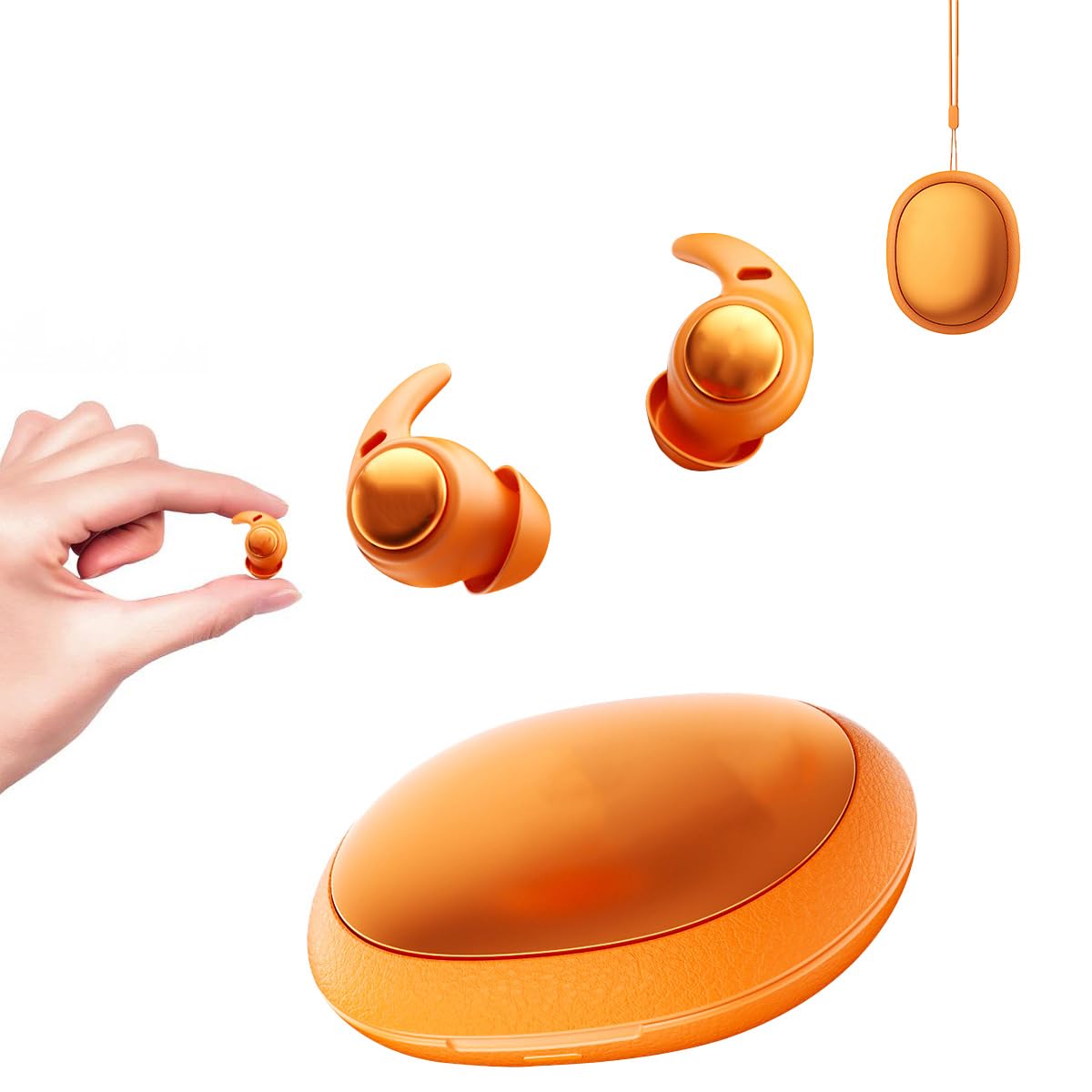 NE76 Sleep Earbuds Bluetooth 5.4 in Ear, AI Translation Headphones Real Time 150 Languages, Waterproof Mini Sleep Headphones Sma