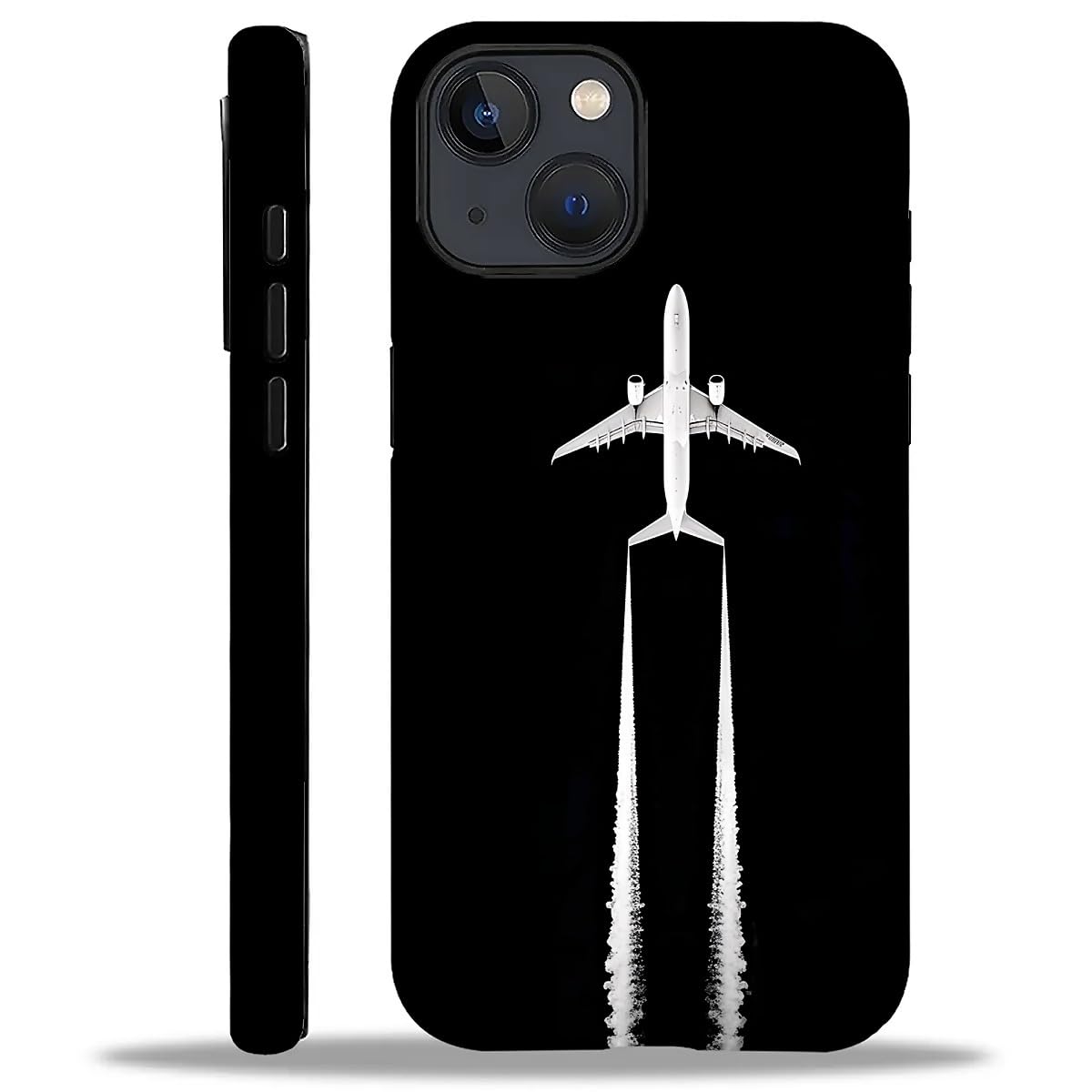 WANKBLC Compatible with iPhone 14 Plus Matte Case, Airplane Pilot Plane Aviation Pattern for Girl Full Body Design Soft Silicone
