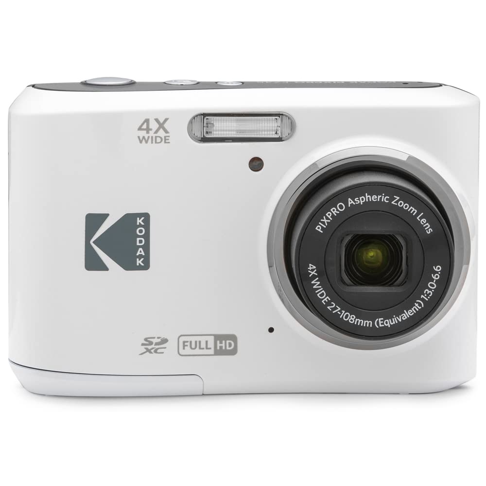 Kodak Fz45Wh Pixpro Fz45 16Mp Digital Camera White Bundle With Lexar 32Gb High Performance 800X Uhs I Sdhc Memory Card Blue Seri