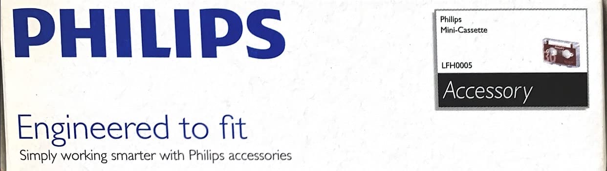 Philips Audio & Dictation Mini Cassette, 30 Minutes (15 X 2), 10/Pack