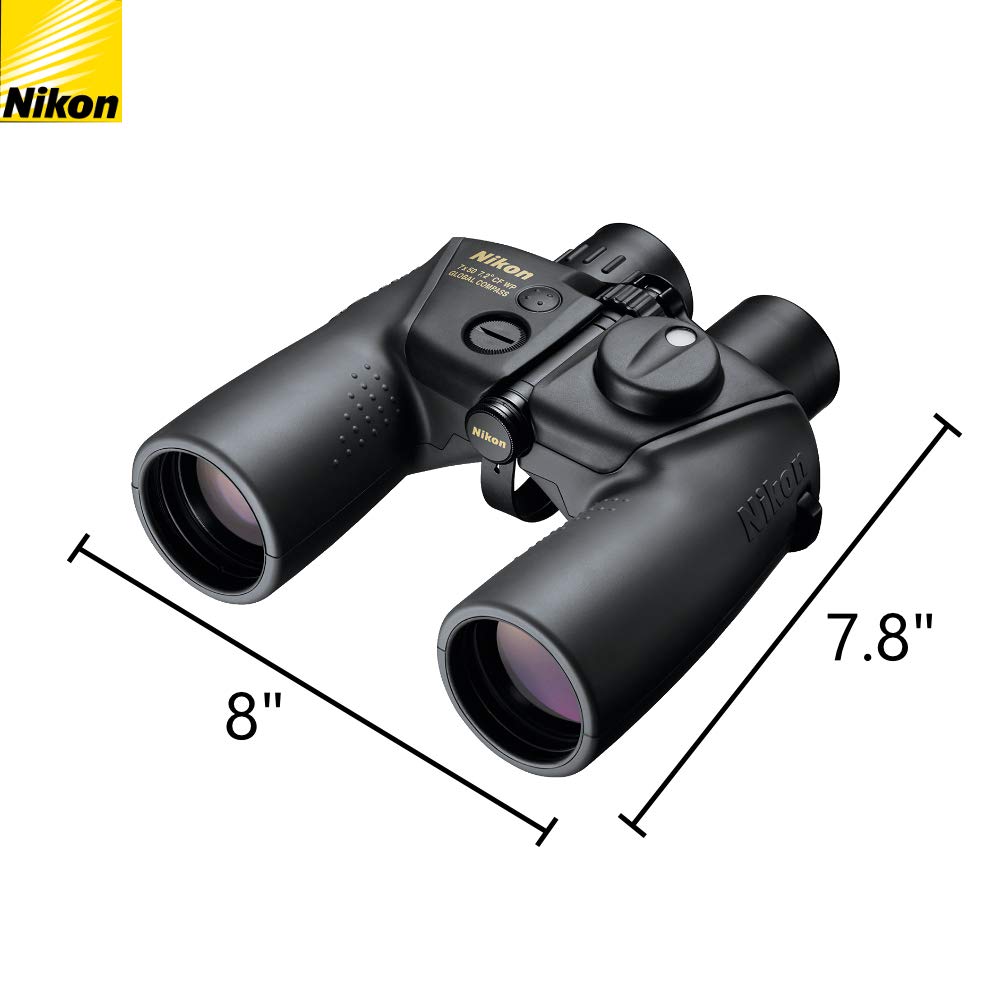 Nikon 7X50Mm Cf Wp Oceanpro Marine Binoculars With Global Compass (16026) - Waterproof, Fogproof Bundle With Nikon Lens Pen And