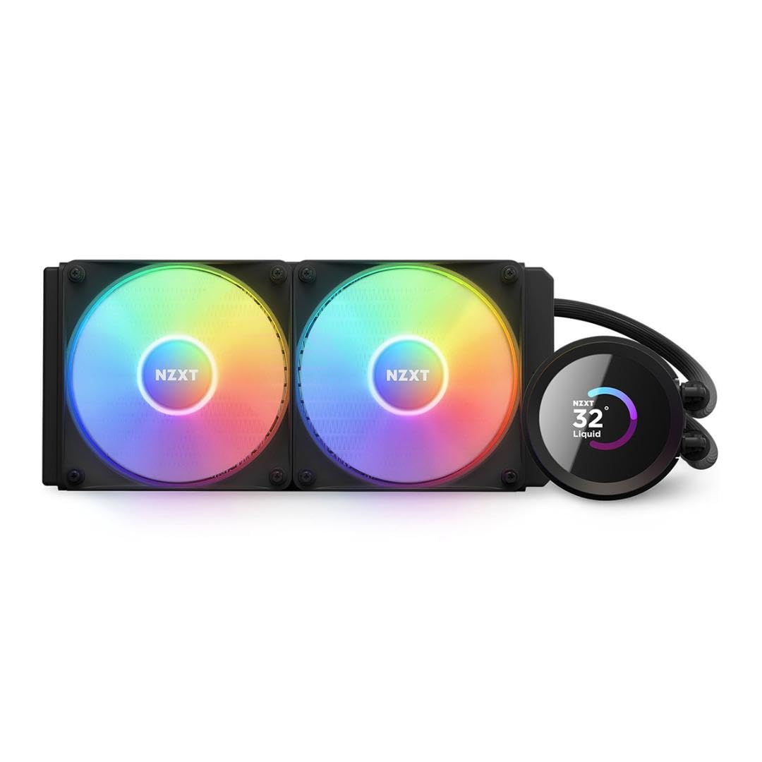 Nzxt Kraken 240 Rgb - Rl-Kr240-B1-240Mm Aio Cpu Liquid Cooler - Customizable 1.54 Square Lcd Display For Images, Performance Met
