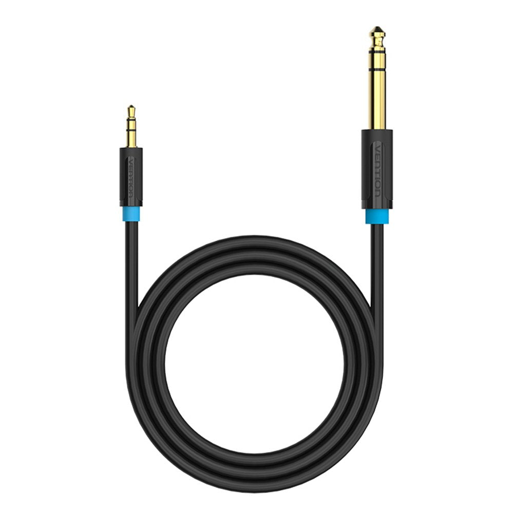 VENTION 1/4' Male to 3.5mm 1/8' Male TRS Stereo Jack Cable, 6.35mm 1/4 inch to 3.5 1/8 inch Audio Cable with AUX Male Cable for iPod Laptop Home Theater Devices and Amplifiers (2m)