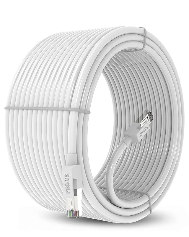 Fedus 15 Meter Heavy Duty Outdoor Cat6 Cable Weatherproof/Uv Resistant 10000Mbps Ethernet Cable Suitable For Direct Burial Insta