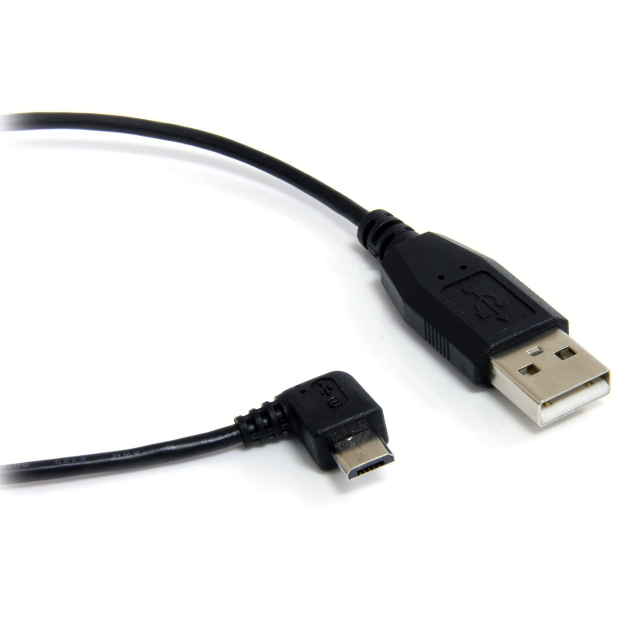 Startech.Com 6 Ft. (1.8 M) Right Angle Micro Usb Cable   Usb 2.0 A To Right Angle Micro B   Black   Micro Usb Cable (Uusbhaub6Ra