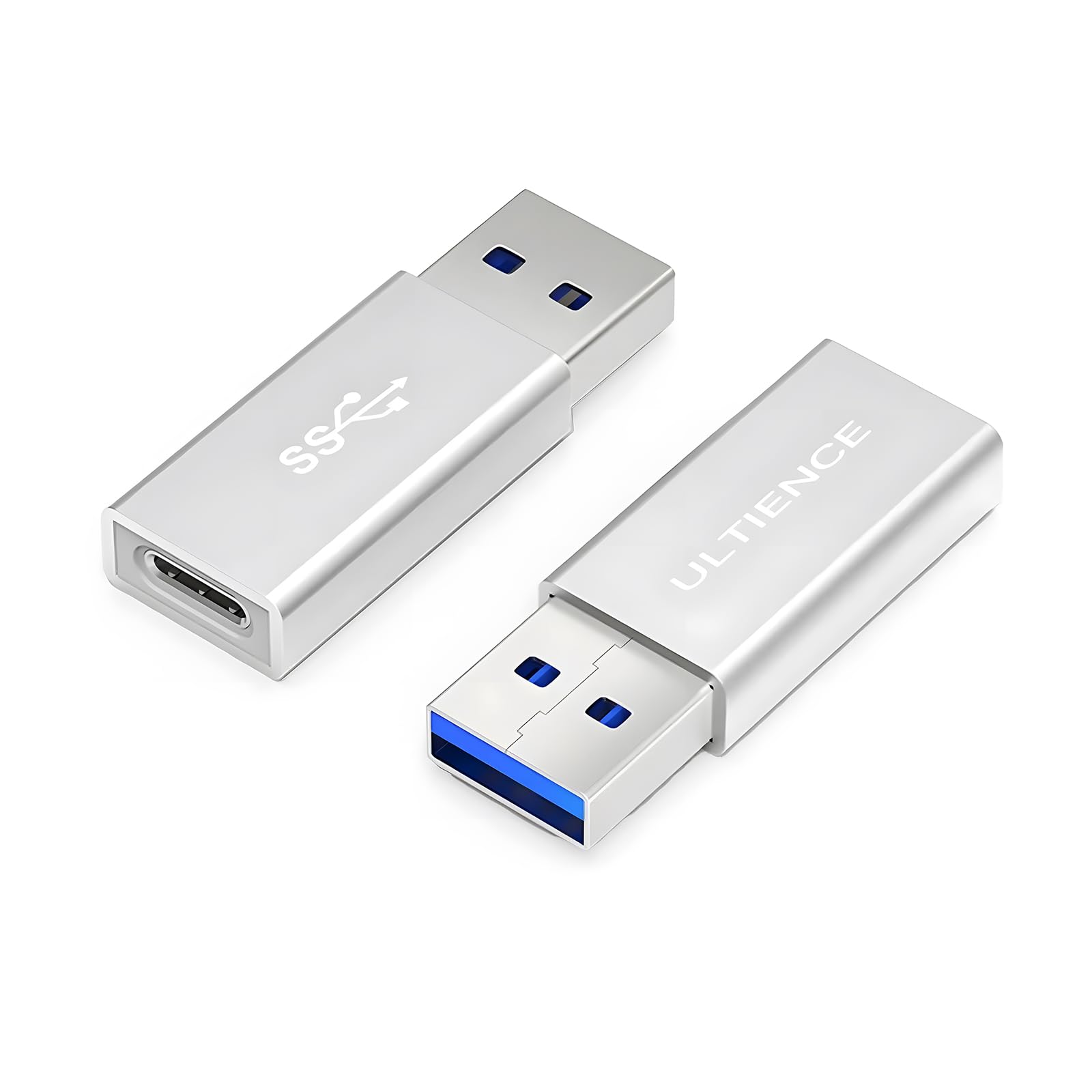 [10Gbps 2 Pack] Usb A Male To Usb C Female Adapter   Usb 3.2 Converter High Speed 10Gbps Data Transfer & 60W Fast Charging, Comp