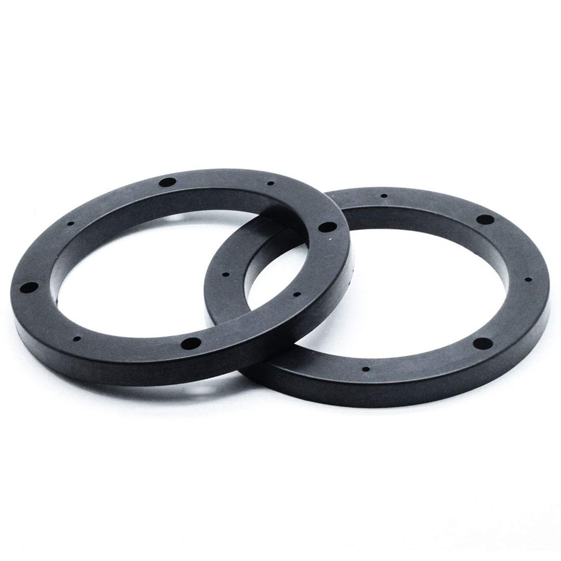 Autut 2 Pcs 5 Inch Universal Fit Abs Car Stereo Speaker Spacer Ring, 0.5' Depth