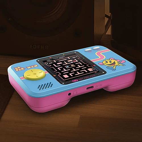 My Arcade Ms. Pac Man Pocket Player Pro: Portable Video Game Console, 2.75'' Color Display, Ergonomic Design