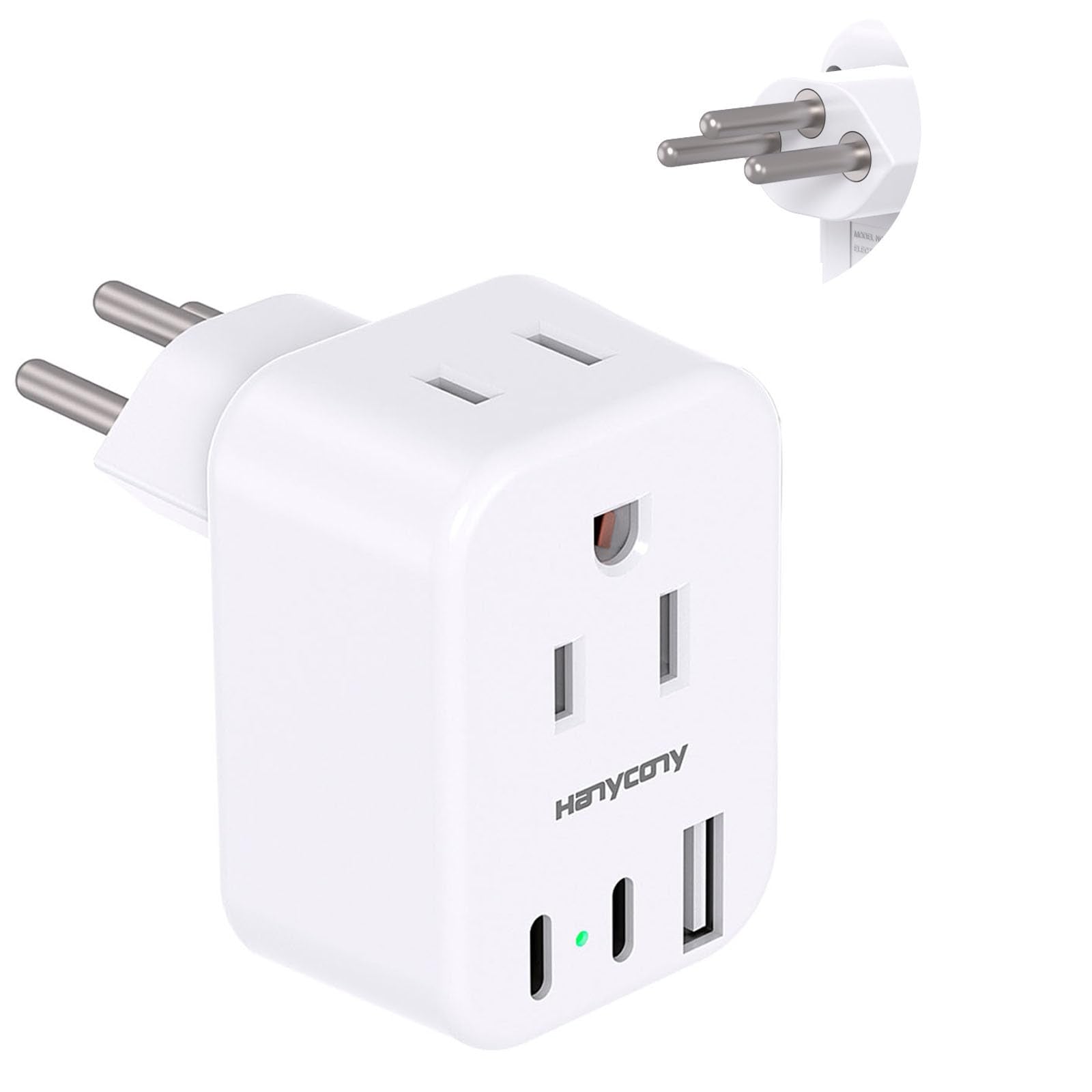 Switzerland Power Travel Plug Adapter, Type J Power Adapter With 2 Outlets 3 Usb Ports(2 Usb C) For Us To Swiss Switzerland Liec